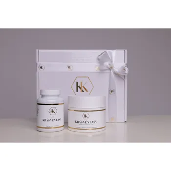 Kosmetická sada Dárková sada pro krásné a silné vlasy: Krásné vlasy a KK kolagenová maska na vlasy