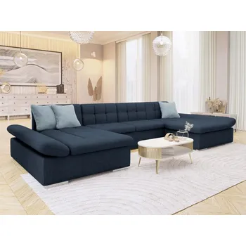 Pohovka Rohová rozkládací pohovka Agata Premium, Potah: Maya 09 + Maya 09 + Mokka 71 MIRJAN 5903211462276