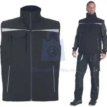 pracovní vesta Vesta zimní, EMERTON STR, CERVA černá, 3XL, balení 1 ks