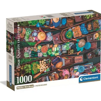 Puzzle Clementoni - Puzzle 1000 Thajský plovoucí trh