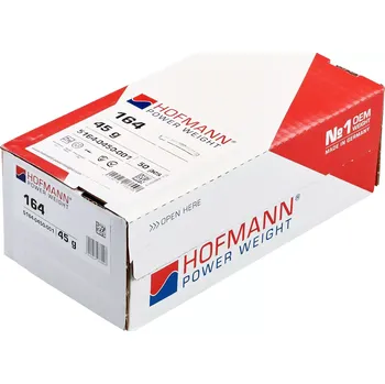 Sada na opravu pneumatiky Hofmann Power Weight 5164-0450-001 Vyvažovací závaží Typ 164, 45 g, zinek, stříbro - pro ocelové ráfky