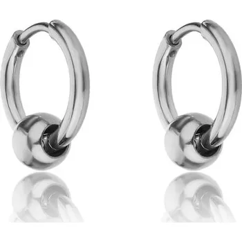 Náušnice Marc Malone Ocelové kruhové náušnice Everly Silver Earrings MCE23023S + 2 měsíce na vrácení zboží