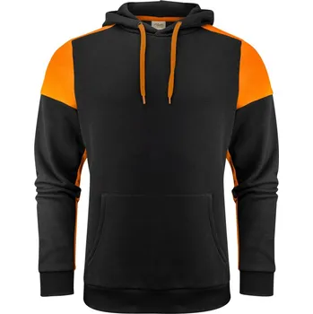 pracovní mikina Printer Mikina s kapucí Prime Hoodie, unisex COT61207081302-black/orang M Černá/oranžová