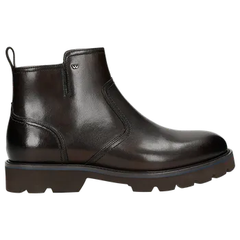 Pánské polobotky Hnědé Podzimní Pánské Kotníkové Boty Z Lícové Kůže Wojas 2005152 40