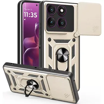 Pouzdro na mobilní telefon Kryt Motorola EDGE 60 Pro Techsuit CamShield Pro gold