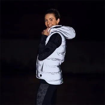 Dámská vesta Horze, reflexní šedá - vel. 44