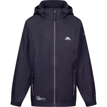 Dámská casual bunda Dětská nepromokavá bunda Trespass Qikpac X velikost 11/12 navy/carbon