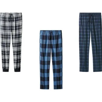 Pánské kalhoty esmara Men Pánské flanelové kalhoty na spaní Šedá S (44/46)