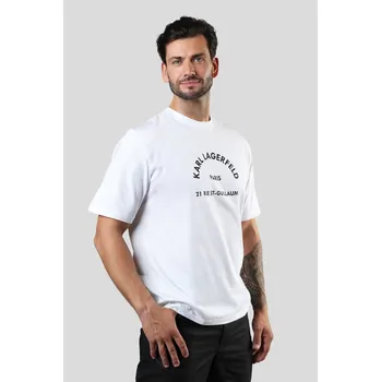 TRIČKO KARL LAGERFELD RSG RELAX FIT T-SHIRT WHITE