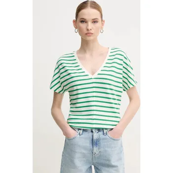 Tričko Tommy Hilfiger zelená barva, WW0WW46114 76A, vel. L