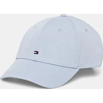 Čepice Bavlněná baseballová čepice Tommy Hilfiger modrá barva, s aplikací, AM0AM13531 05X, vel. ONE SIZE