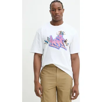 Pánské tričko Bavlněné tričko Karl Kani bílá barva, s potiskem, 60300350 00X, vel. XS