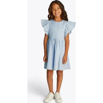 Dívčí šaty Dívčí šaty Tommy Hilfiger modrá barva, mini, KG0KG08472 KG0KG08472.104.122.PPYA 05X, vel. 104