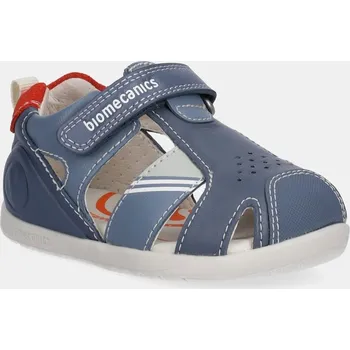 Dívčí sandály Dětské kožené sandály Biomecanics modrá barva, 252169 252169.19.23 95X, EUR 21