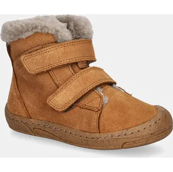Dětská móda Dětské semišové zimní boty Froddo MINNI SUEDE žlutá barva, G2110141 G2110141.25.26 18X, EUR 25