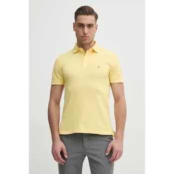 Pánské tričko Polo tričko Tommy Hilfiger žlutá barva, MW0MW17771 MW0MW17771. 11X, vel. M