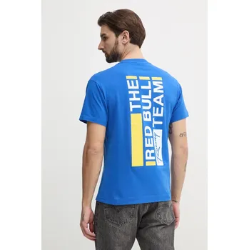 Pánské tričko Bavlněné tričko Red Bull Racing x Pepe Jeans REDBULL TEAM TEE RM500014 fialová 54X, vel. L