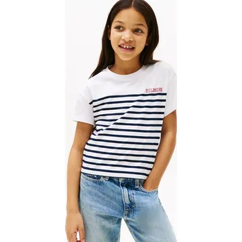 Oblečení a móda Dětské bavlněné tričko Tommy Hilfiger KG0KG08529.PPYA námořnická modř 59X, vel. 128