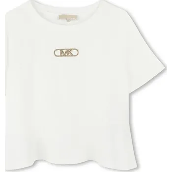 Chlapecké tričko Dětské bavlněné tričko Michael Kors bílá barva, R30321 R30321.156 00X, vel. 156