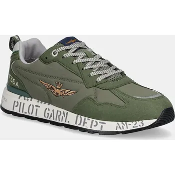 Pánské tenisky Sneakers boty Aeronautica Militare SC276CT3332 zelená barva, SC276CT3332 SC276CT3332.39338 77X, EUR 40