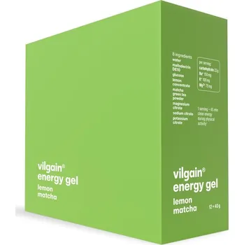 Sacharid Vilgain Energy gel – citron a matcha 480 g (12 x 40 g)