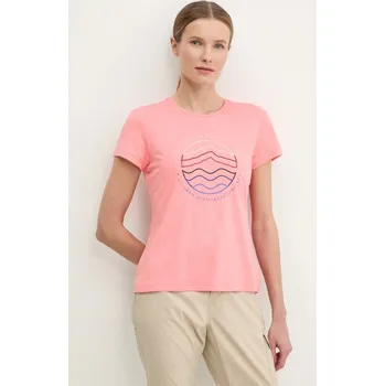 Sportovní triko Columbia Sloan Ridge růžová barva, 2077451 30X, vel. XS