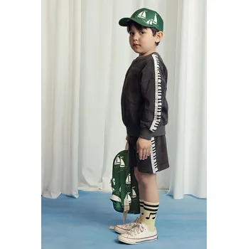 Chlapecká mikina Dětská bavlněná mikina Mini Rodini Piano terry 2522015599 černá 99X, vel. 104-110