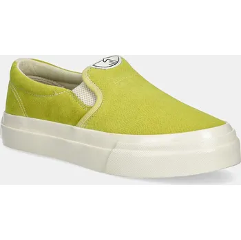 Pánské tenisky Tenisky Stepney Workers Club LISTER RAW SUEDE zelená barva, YA03234 71X, EUR 40