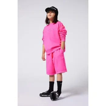 Chlapecká mikina Dětská bavlněná mikina Marc Jacobs W60435.86.108 růžová 42X, vel. 94