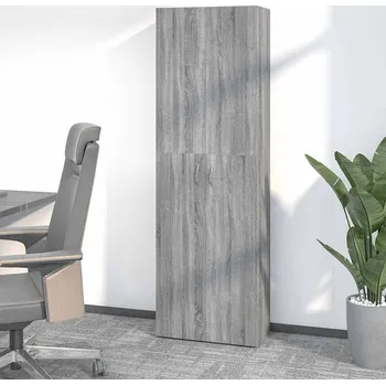 Policová skříň vidaXL Kancelářská skříň 60x32x190 cm dřevotříska [3318714] Barva: šedá sonoma