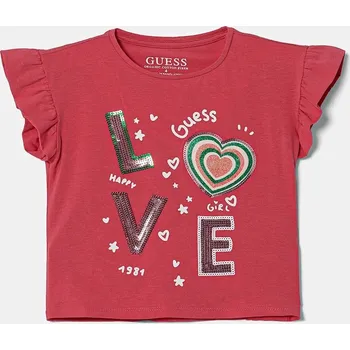 Dětská móda Dětské tričko Guess K5RI13.K6YW4.PPYA růžová 42X, vel. 96-104