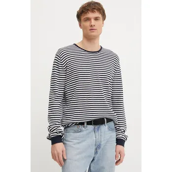 Dámský svetr Svetr s příměsí lnu Pepe Jeans LAYNE STRIPES PM702508 námořnická modř 59X, vel. M