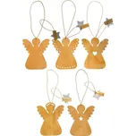 Mosazný anděl na zavěšení Ib Laursen Gloria SET/5 druhů