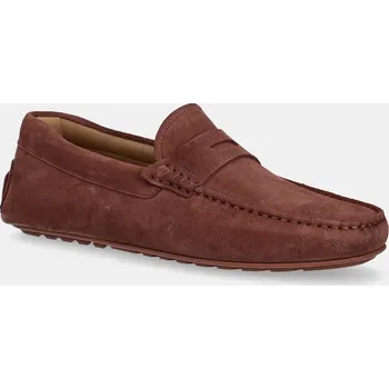 Dámská obuv Semišové mokasíny BOSS Noel 50541750.224 burgundské 83X, EUR 44