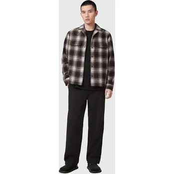 Dámské kalhoty Kalhoty s příměsí lnu AllSaints HANBURY černá barva, M038TC 99X, vel. XXL