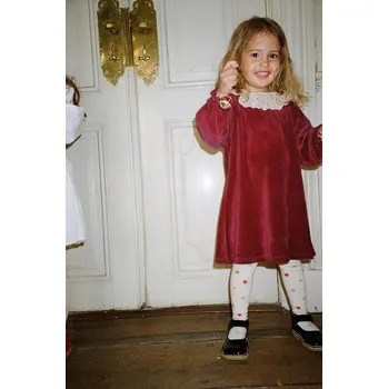 Dívčí šaty Dívčí šaty Konges Sløjd VENOLA DRESS GRS KS102136 červená 33X, vel. 134-140