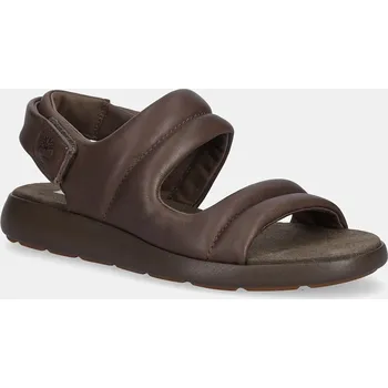 Dámské sandále Kožené sandály Timberland Belmar Waves Backstrap dámské, hnědá barva, TB0A411REM41 84X, EUR 39