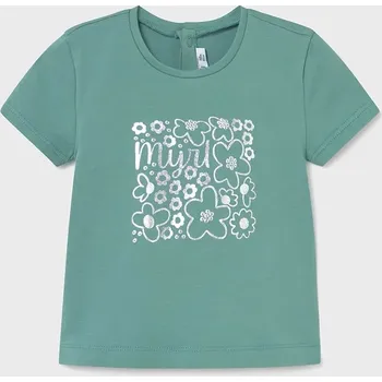Dětské tričko Mayoral tyrkysová barva, 105 105.4G.Baby.PPYA 66X, vel. 80