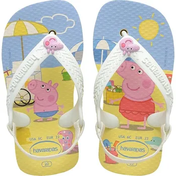 Dámská obuv Dětské žabky Havaianas BABY PEPPA PIG žlutá barva, 4145980 10X, EUR 19