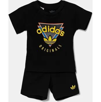Dětská bavlněná souprava adidas Originals JN4535 černá 99X, vel. 74