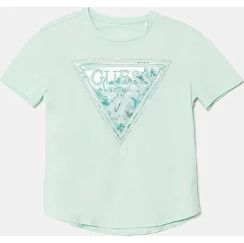 Dětské tričko Guess J5GI15.K6YW4.PPYA tyrkysová 65X, vel. 167
