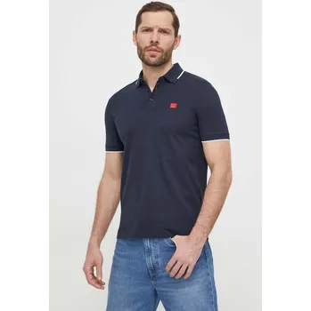 Bavlněné polo tričko HUGO Deresino232 50490775 námořnická modř 59E, vel. M