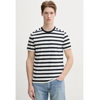 Pánské oblečení Bavlněné tričko Marc O'Polo 522214551220 bílá 00X, vel. XXL