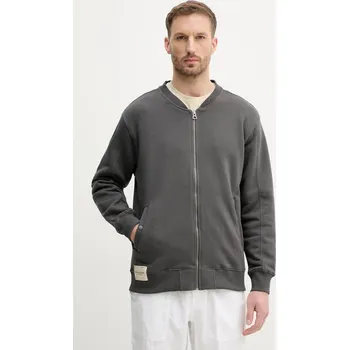 Pánská mikina Mikina Alpha Industries Studio Edition Fleece Bomber 156302 šedá 90X, vel. L