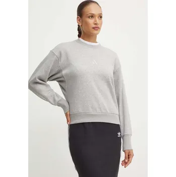 Dámská mikina Mikina adidas All SZN dámská, šedá barva, melanžová, IY6749 90X, vel. XXS