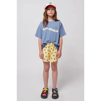 Chlapecké kraťasy Dětské bavlněné šortky Bobo Choses Sunflower žlutá barva, vzorované, 125AC051 10X, vel. 99/110