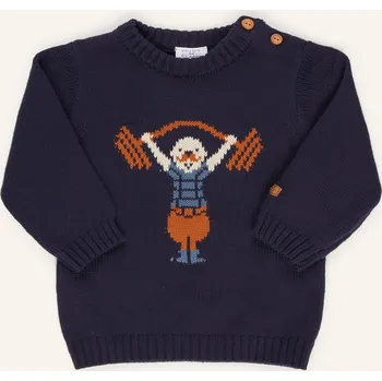 Pánský svetr Hust And Claire Svetr Hcpilou pro miminko, tmavě modrá, 86