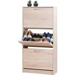 Výklopný botník CORVI — dub IDEA nábytek