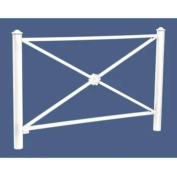 Zábradlí Procity Zábradlí Province délka 1572 mm, hlavice Agora, jednoduchý kříž s růžicí, barva bílá RAL9010