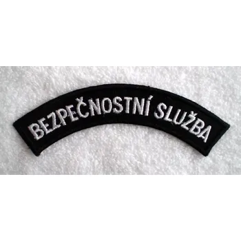 Nášivka Bezpečnostní služba - bílá Z0450 Barva: Bílá